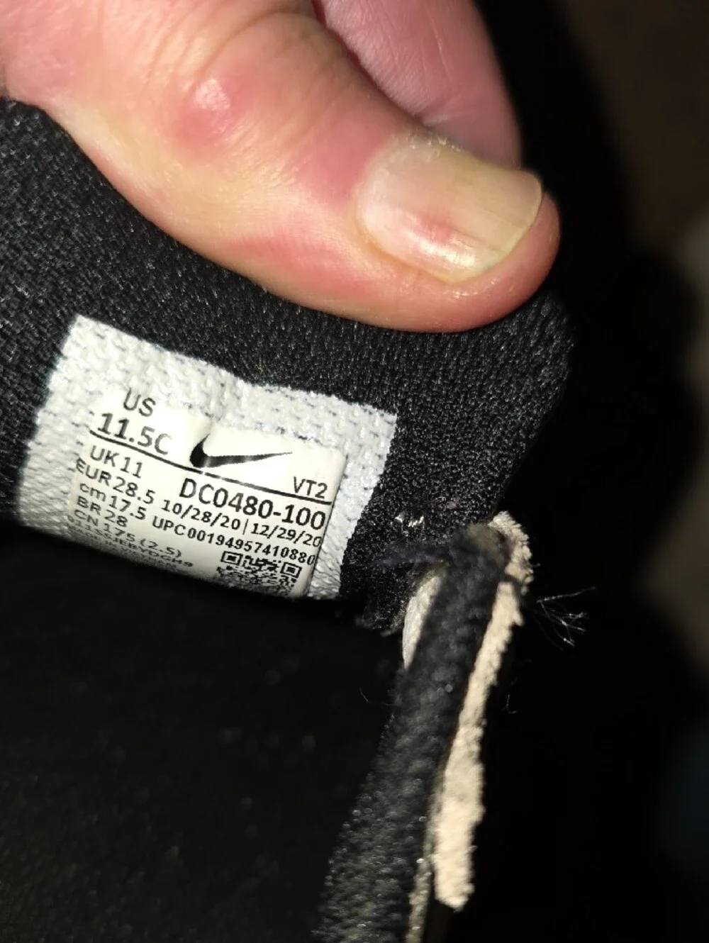 Nike Kids White and Light Gray Sneakers